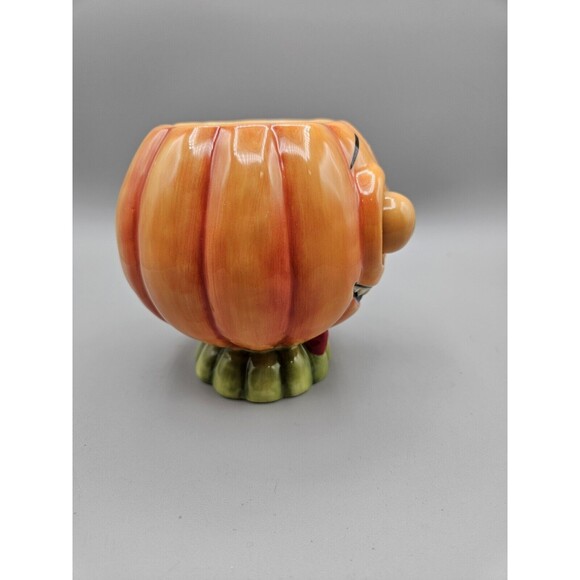 Department 56 Googley Eye Pumpkin Mug Big Bug Eye Creeper Halloween - Picture 4 of 7